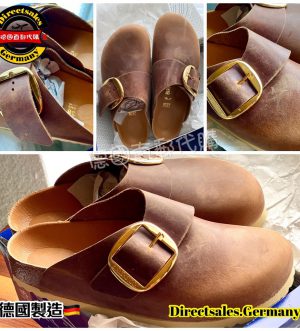 Birkenstock 大扣啡色密頭